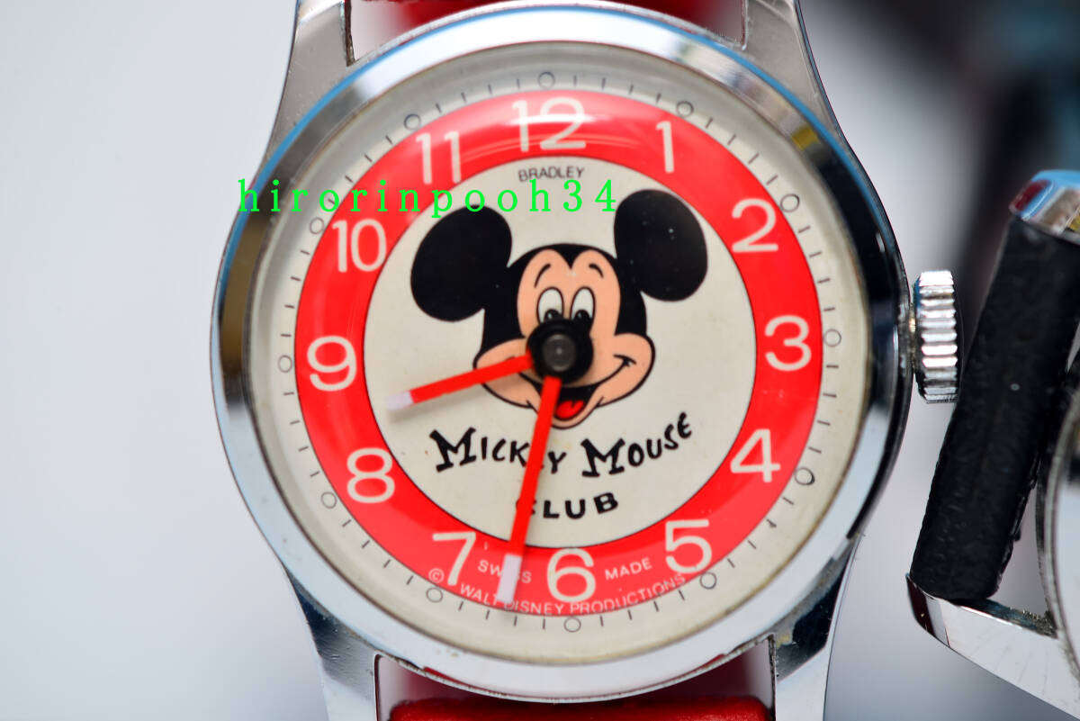  75' ● BRADLEY ● ミッキーマウス・クラブ ● 手巻時計 ● SWISS ● ミッキーマウス　2種 　ディズニー_画像3