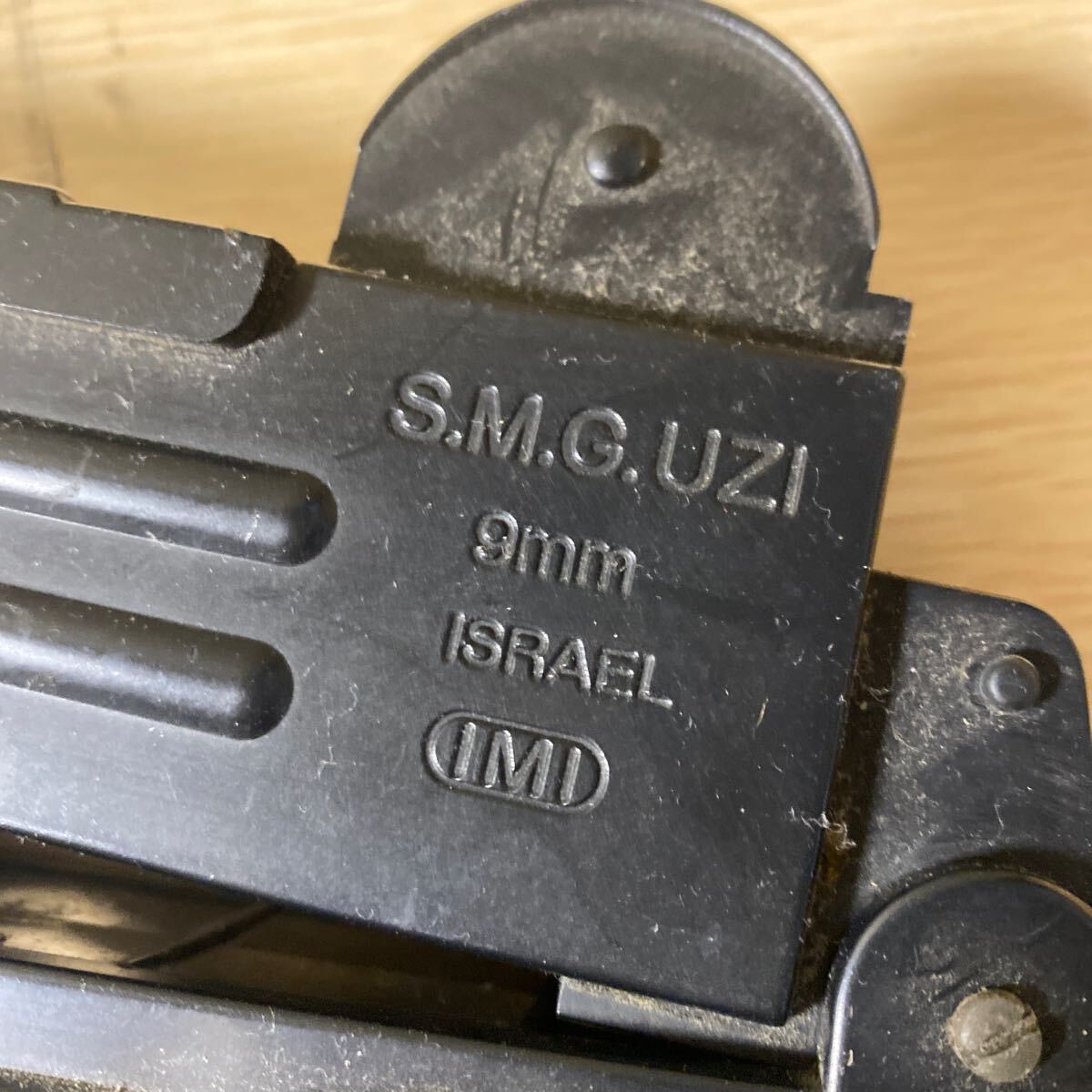 S.M.G.UZI 9mm ACTIONARMS.LTD Phila.Pa. 097498 ASGK エアガン トイガン 中古品_画像2
