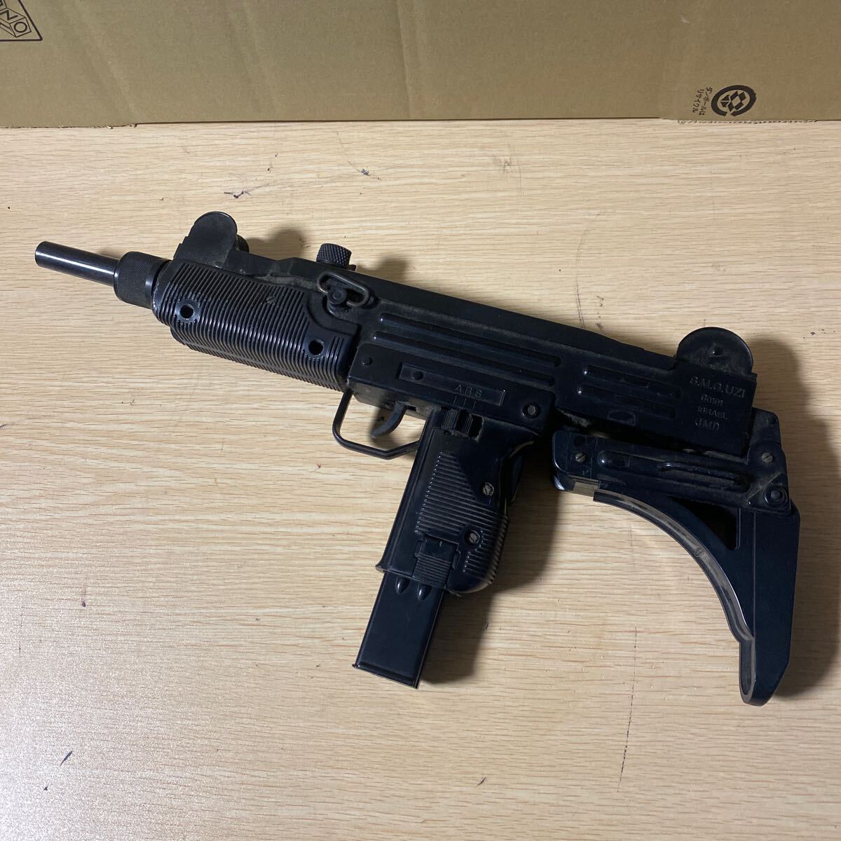 S.M.G.UZI 9mm ACTIONARMS.LTD Phila.Pa. 097498 ASGK エアガン トイガン 中古品_画像1