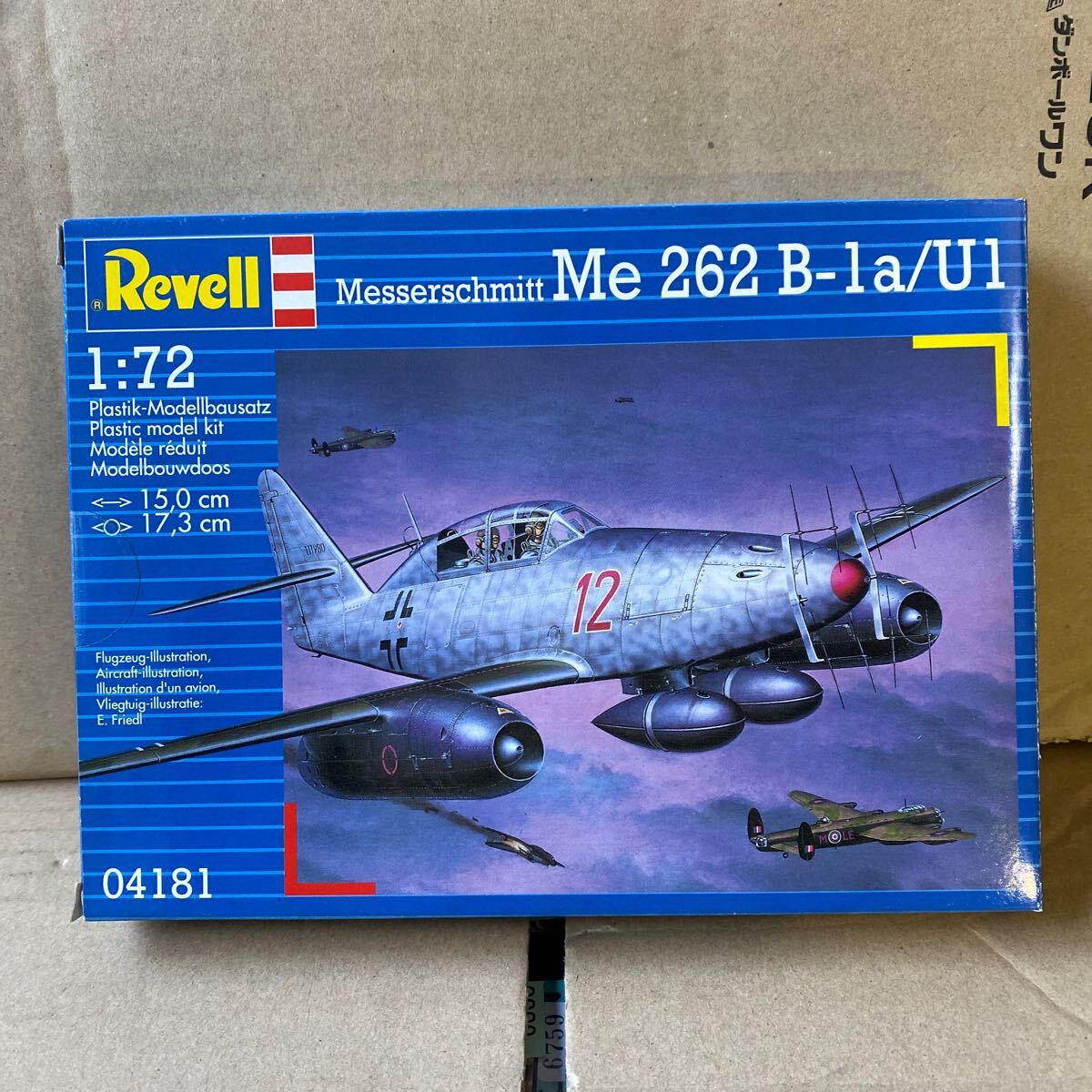  нераспечатанный Revell 1/72 Messerschmitt ME262 B-1/U1 вечер истребитель 