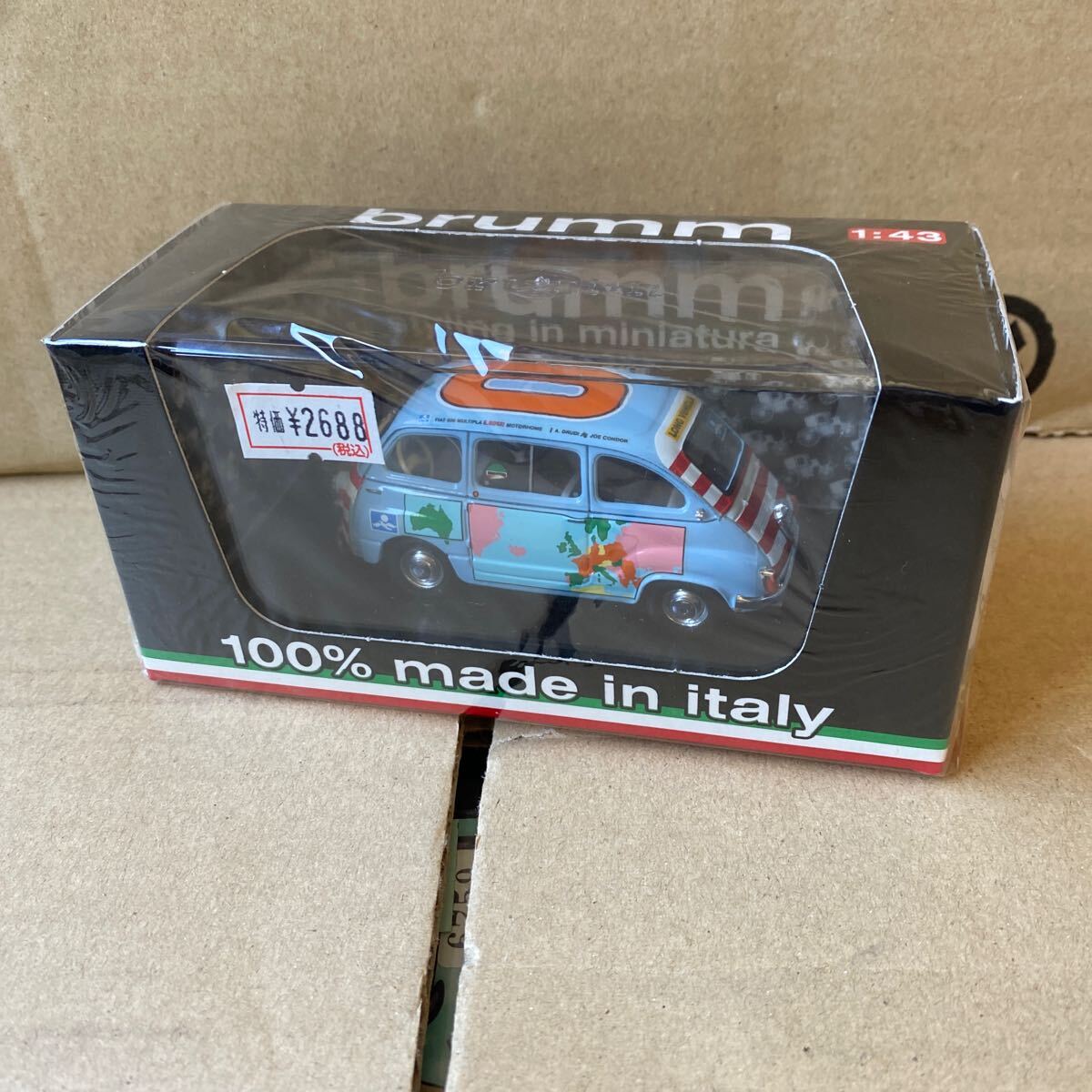 未開封 ブルム 1/43 フィアット 600D ムルティプラ BRUMM FIAT 600D MULTIPLAの画像1