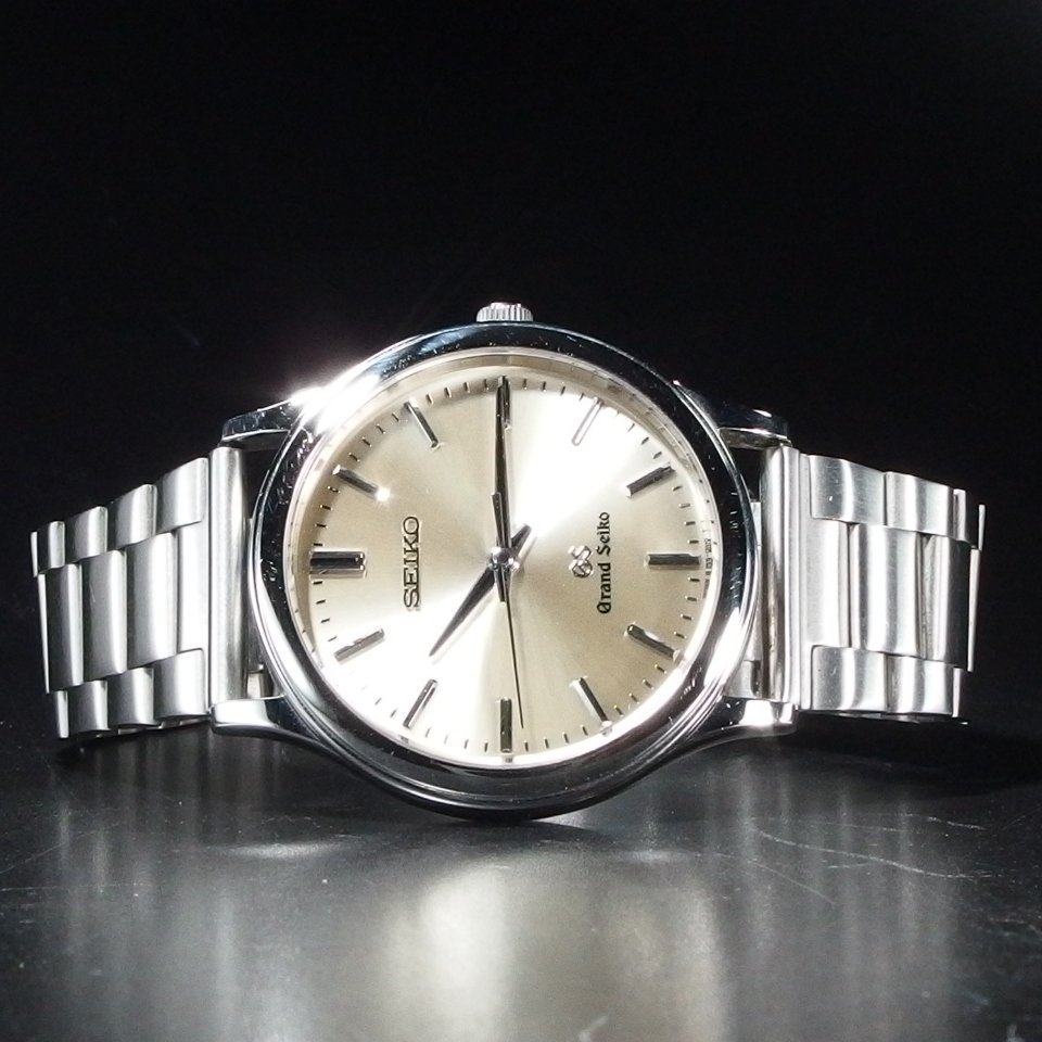 ◆美品◆ GRAND SEIKO グランドセイコー GS SS 8J55-0A10 QZ クォーツ 社外ブレス 稼働品 USED品 メンズ 腕時計 「23458」_画像5