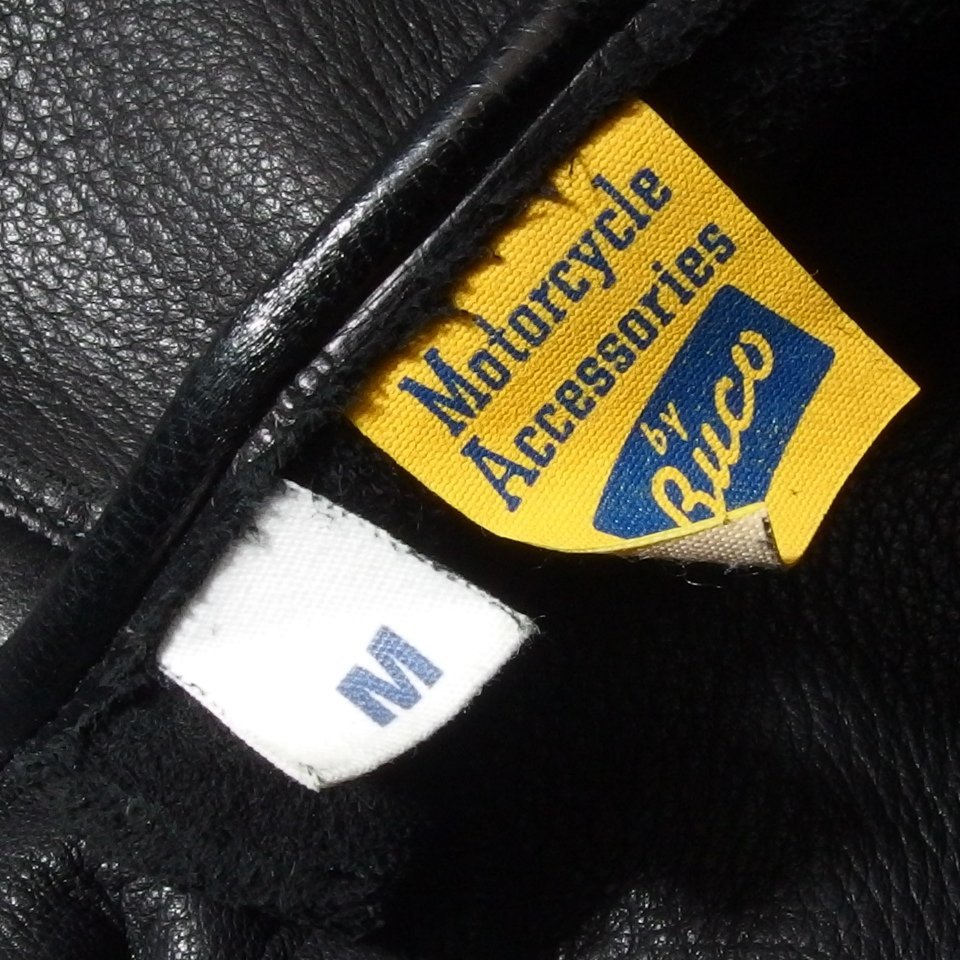 The REAL McCOY'S リアルマッコイズ BUCO ブコ 革 手袋 バイカー グローブ 黒 ブラック レザー Mサイズ メンズ 手袋 「00000」_画像7