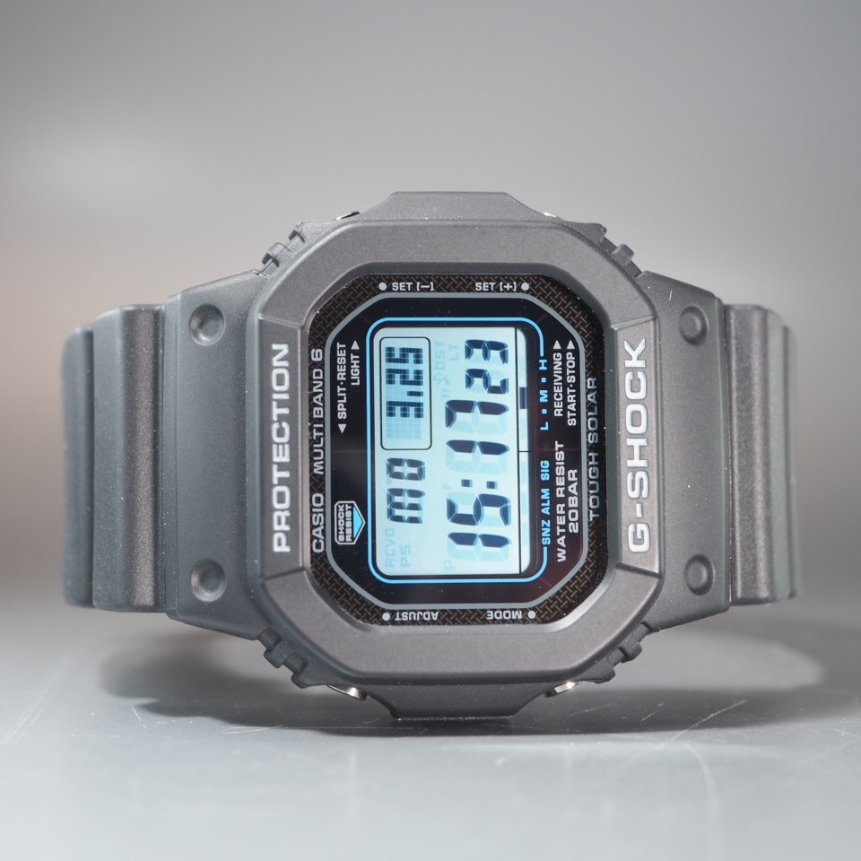 ◆美品◆ CASIO カシオ G-SHOCK 樹脂 GW-M5610U ソーラー デジタル 箱 保 USED品 稼働 ブラック メンズ 腕時計 「23685」_画像6