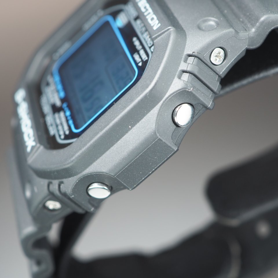◆美品◆ CASIO カシオ G-SHOCK 樹脂 GW-M5610U ソーラー デジタル 箱 保 USED品 稼働 ブラック メンズ 腕時計 「23685」_画像5