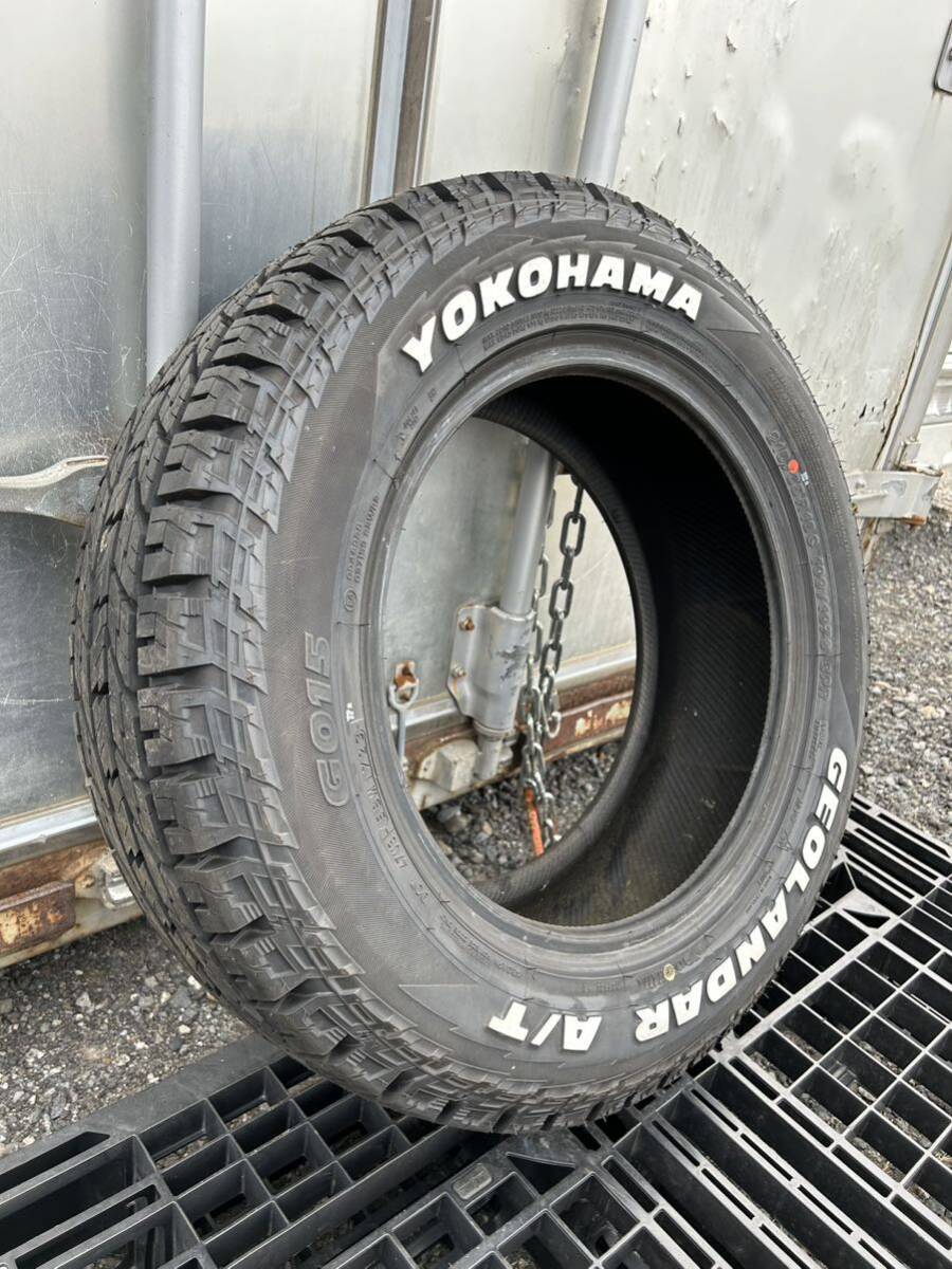 訳あり1本 YOKOHAMA ヨコハマ ジオランダー A/T G015 OWL 215/65R16 109/107S 8PR タイヤ単品 ホワイトレター ハイエースなどに_画像3