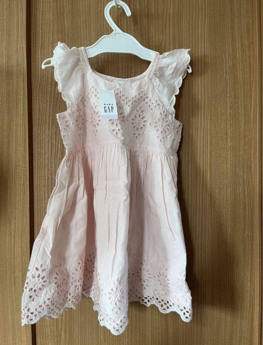 新品◆baby GAP 100 ワンピース◆未使用 女の子 ベビーギャップ 3歳 チュニック キャミソール くすみピンク_画像1