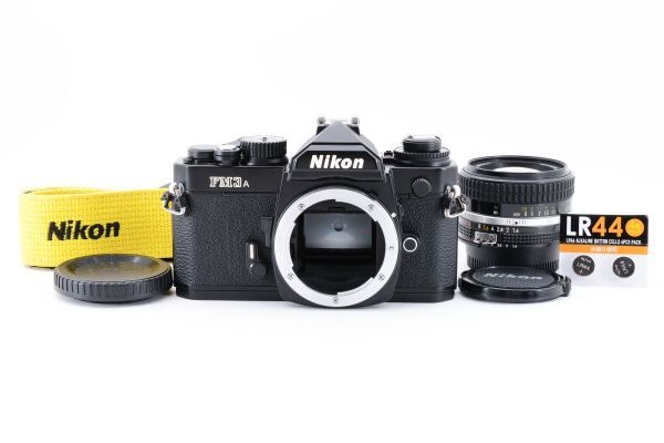 [美品　動作確認済み] NIKON FM3A Black 50mm F1.4 Ai-s Lens ニコン　レンズ　C967