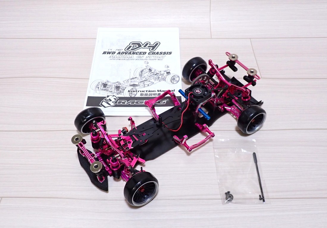 1/10 3RACING SAKURA D4 RWD 湾曲スライドラック 2駆 ドリフト シャーシ フルチューン フルカスタム アルミ・オプションパーツ多数付_画像1