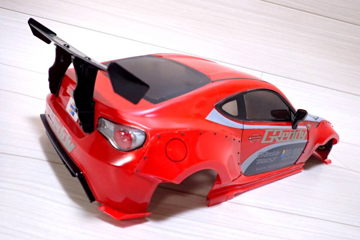 1/10 ボディ TRUST GREDDY TOYOTA86/BRZ ワイド オーバーフェンダー仕様 電飾LED+アンダーネオン付 ドリフト などへの画像6