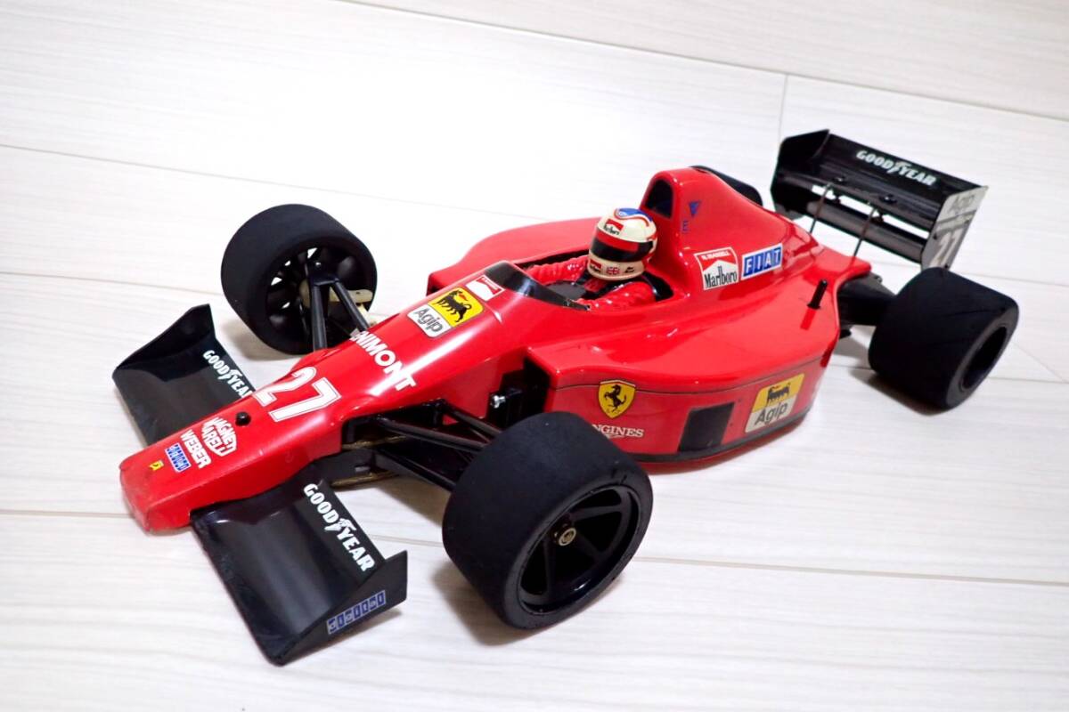 1/10 タミヤ 旧車 当時物 ビンテージ F1 フェラーリ Ferrari F189 LATE VERSION F101 シャーシの画像3