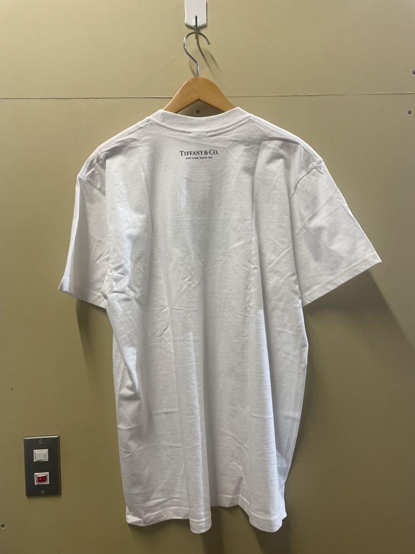 21FW Supreme × Tiffany & Co. Box Logo Tee White L 新品 シュプリーム ティファニー ボックスロゴ Tシャツ ホワイト 白 P079_画像3