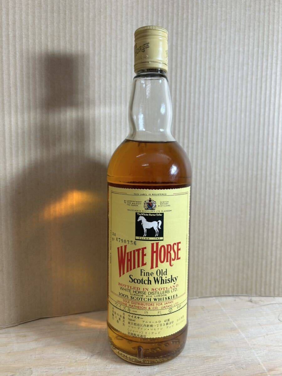 (12)【未開栓】【常温保管】干支ラベル ホワイトホース WHITEHORSE スコッチウイスキー 760ml ファインオールド 1978 古酒 _画像1