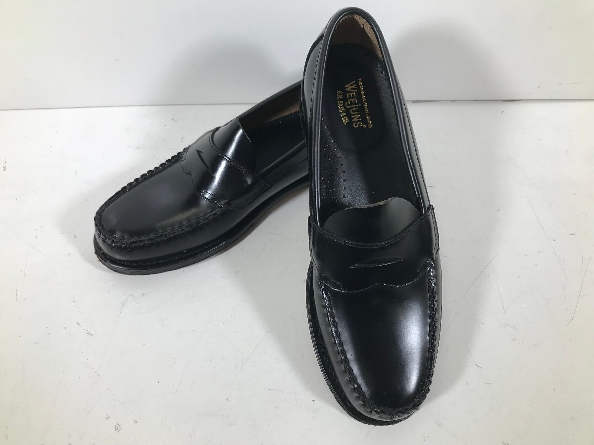 G.H.BASS ジーエイチバス WEEJUNS PENNY LOAFER BA11035H000 ローファー サイズ 27.0cm ブラック 箱付き シューズ 革靴 メンズ ユーズドの画像2