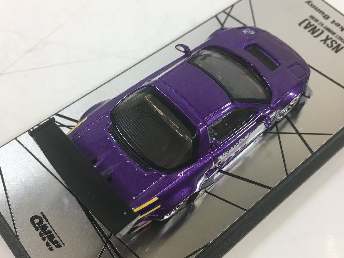 INNO イノモデル 1/64 NSX ロケットバニー V2 エアロ パープル JTC 1993 日産 スカイライン GT-R R32 ユニシアジェックス 2点 セット_画像7