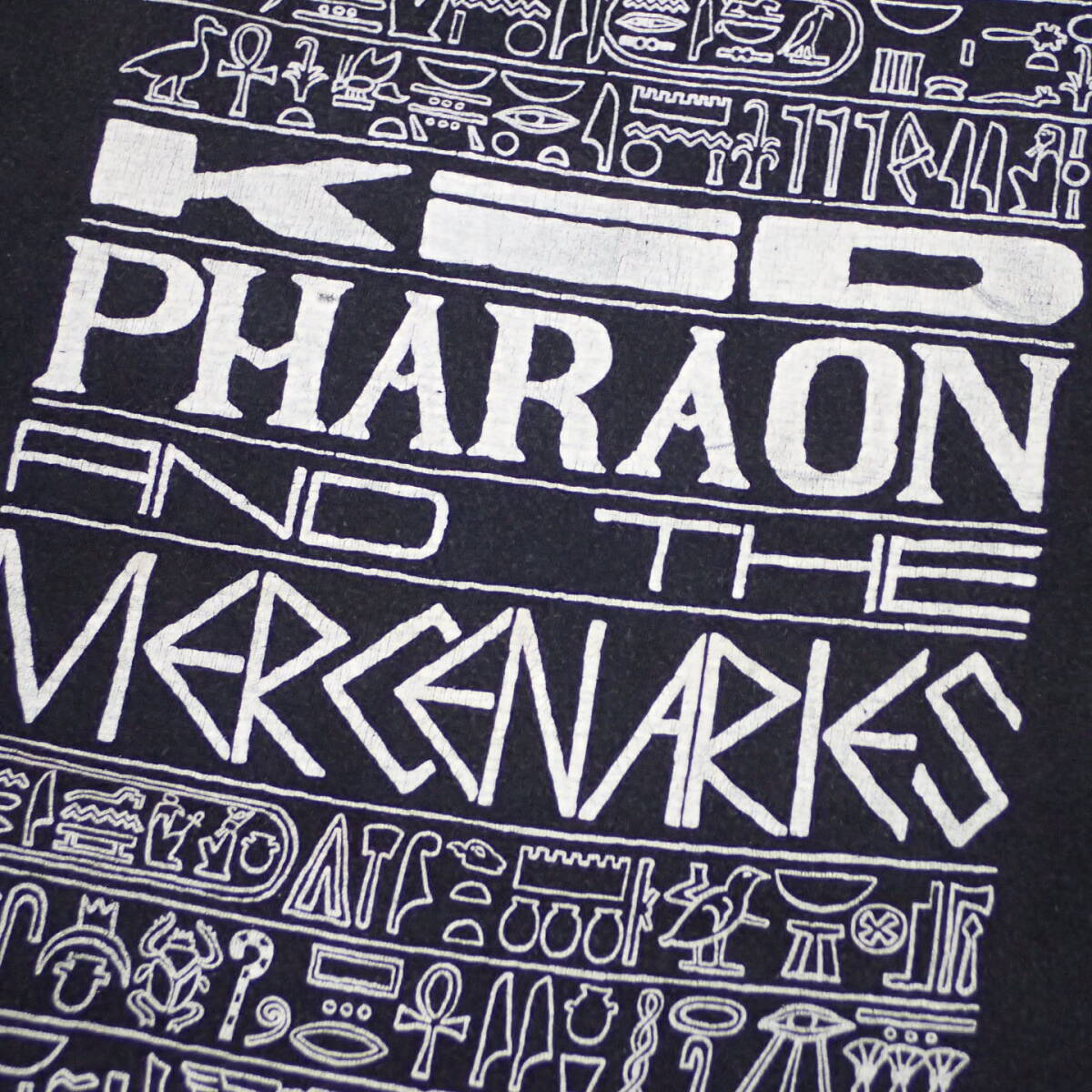 ■ 80s Kid Pharaon And The Mercenaries T-shirt ■ キッド ファラオン ヴィンテージ Tシャツ 当時物 本物 バンドT ロックT French rock_画像1