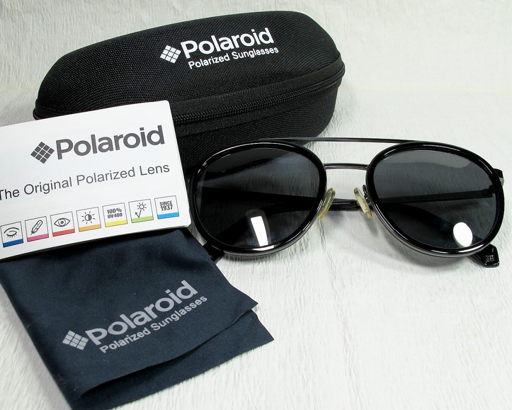 Near Mint ! ★ ”Polaroid ” Sunglasses Dark Blue ★