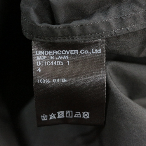 UNDERCOVER アンダーカバー 23SS Cottonブロード コラージュシャツ 4 ブラック_画像5