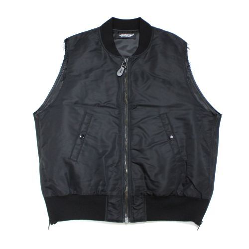 UNDERCOVER アンダーカバー Nylon MA-1 Vest ナイロン MA-1 ベスト 5 ブラック