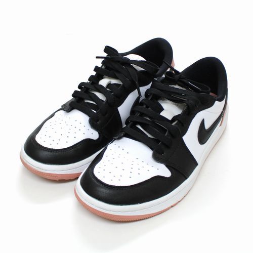 NIKE AIR JORDAN 1 LOW GOLF ナイキ エアジョーダン 1 ロー ゴルフ 26cm ブラック ホワイト ピンク_画像1