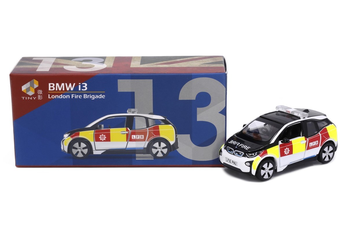Tiny　ATCUK64002　BMW i3 UK ロンドン消防局 巡回車 ※約1/64スケール_画像3