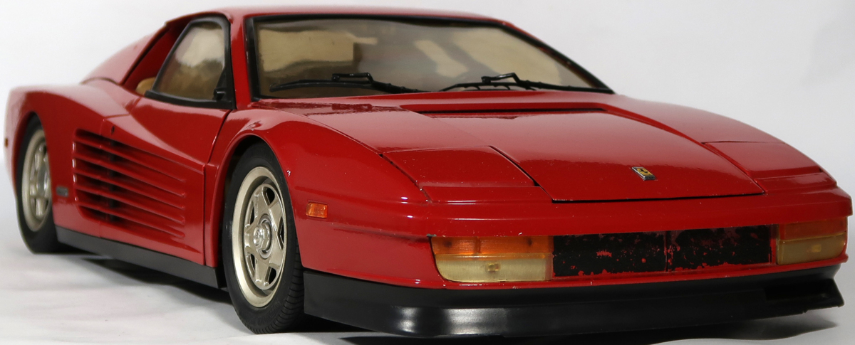 POCHER , FERRARI TESTAROSSA , 1/8, 組立済 , 破損あり, 中古