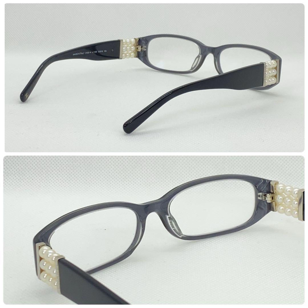  ultimate beautiful goods CHANEL Chanel glasses frame 3155H F pearl I wear 