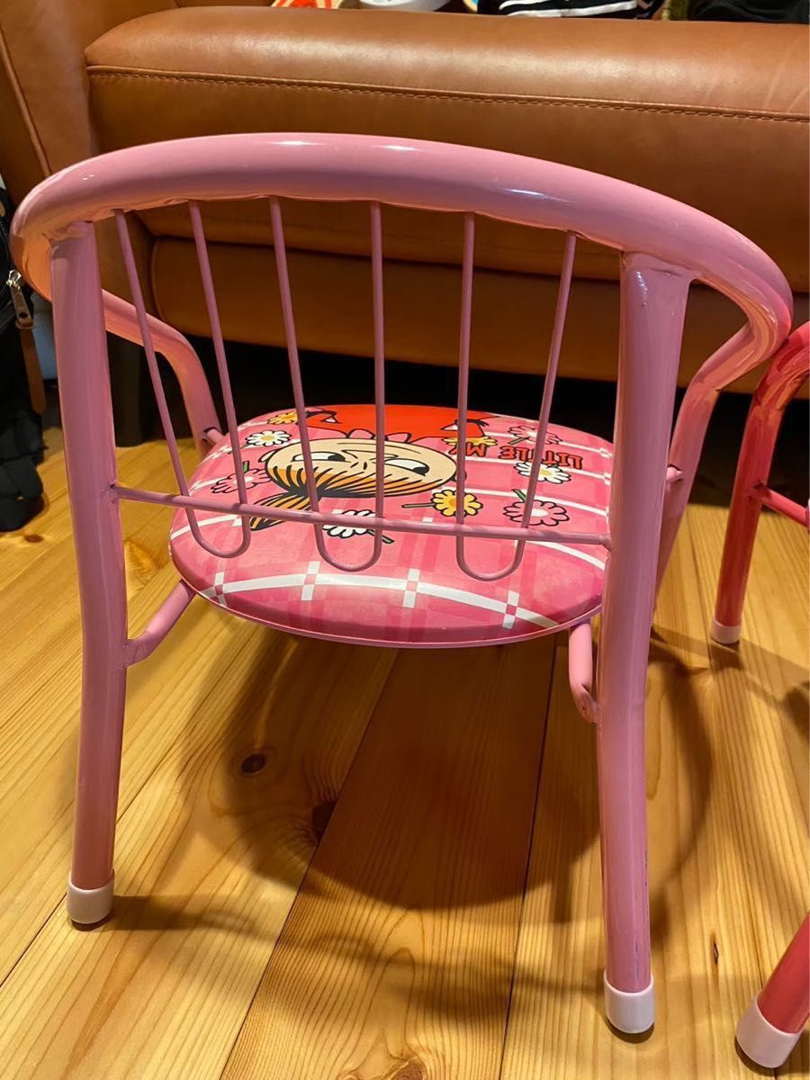 リトルミイ　ピンク　豆椅子　