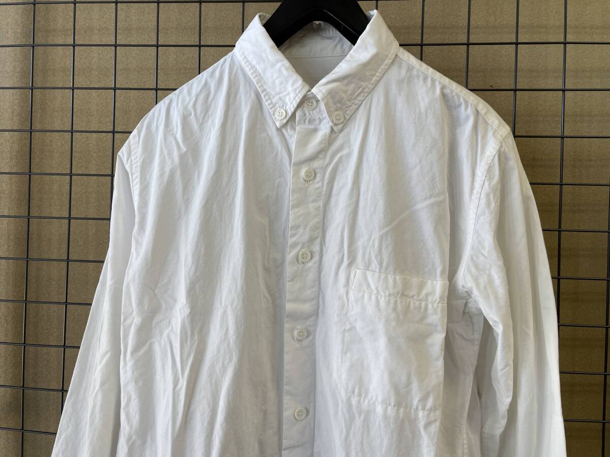 MADE IN JAPAN【ALOYE/アロイ】Regular Collar B.D.Shirt sizeS ALL COTTON レギュラーカラー ボタンダウンシャツ 長袖シャツ コットン製_画像2