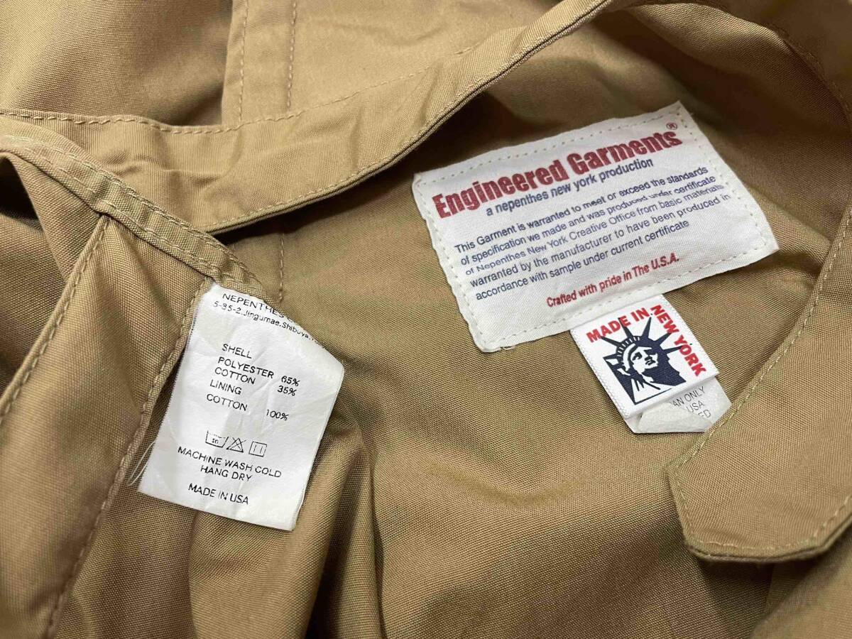 MADE IN USA【Engineered Garments/エンジニアドガーメンツ】Soutien Collar Coat size1 ステンカラーコート NEPENTHES ネペンテス_画像9