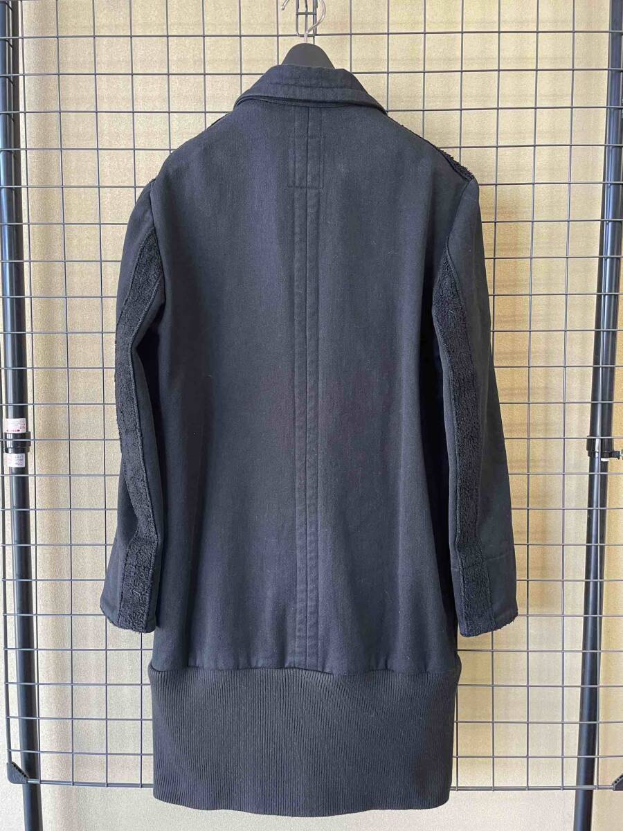【LIMIfeu/リミフゥ】Big Pocket Long Rib Jacket Coat Yohji Yamamoto Y’s ビッグポケット ロング丈 リブジャケット コート ライナーボア_画像6