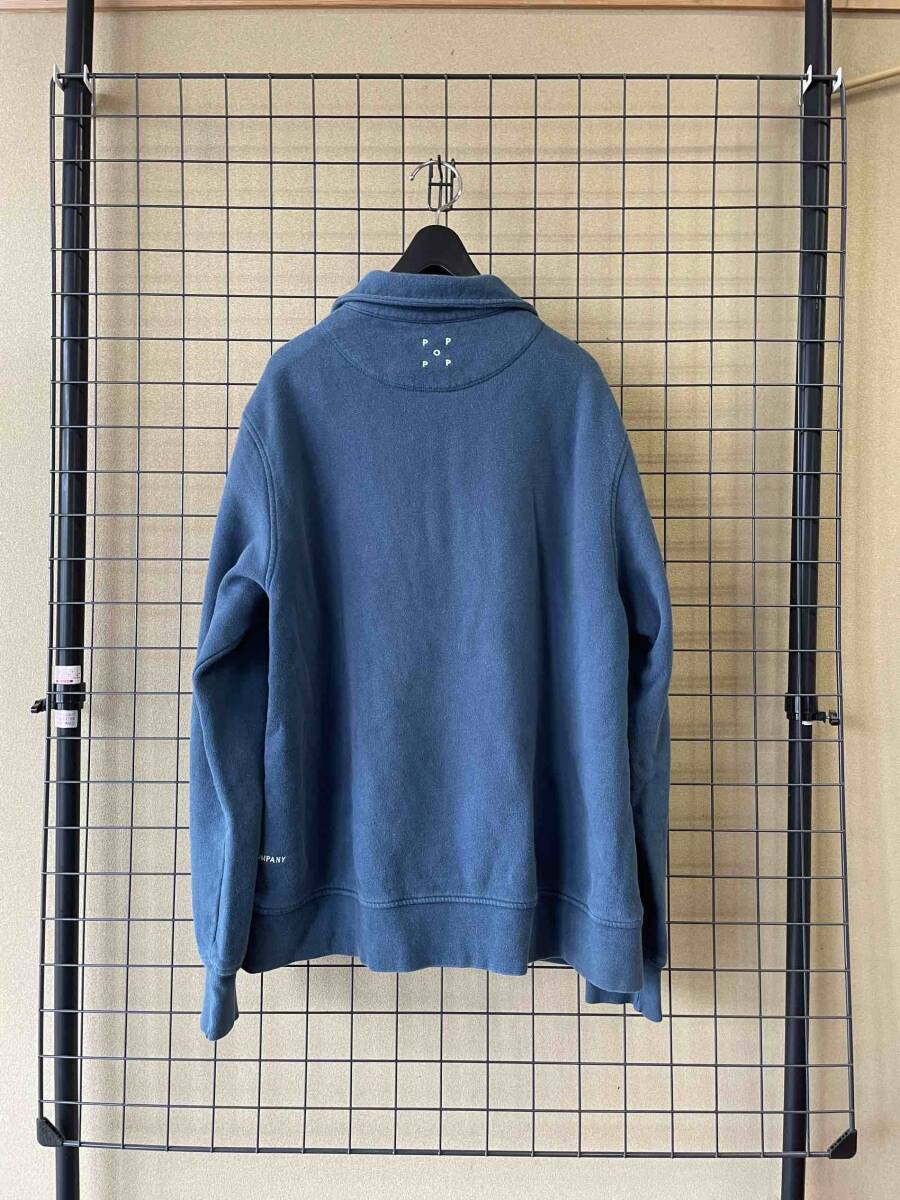 【POP TRADING COMPANY/ポップトレーディングカンパニー】Half Zip Sweatshirt MADE IN PORTUGAL ハーフジップ スウェットシャツ アローズ_画像4