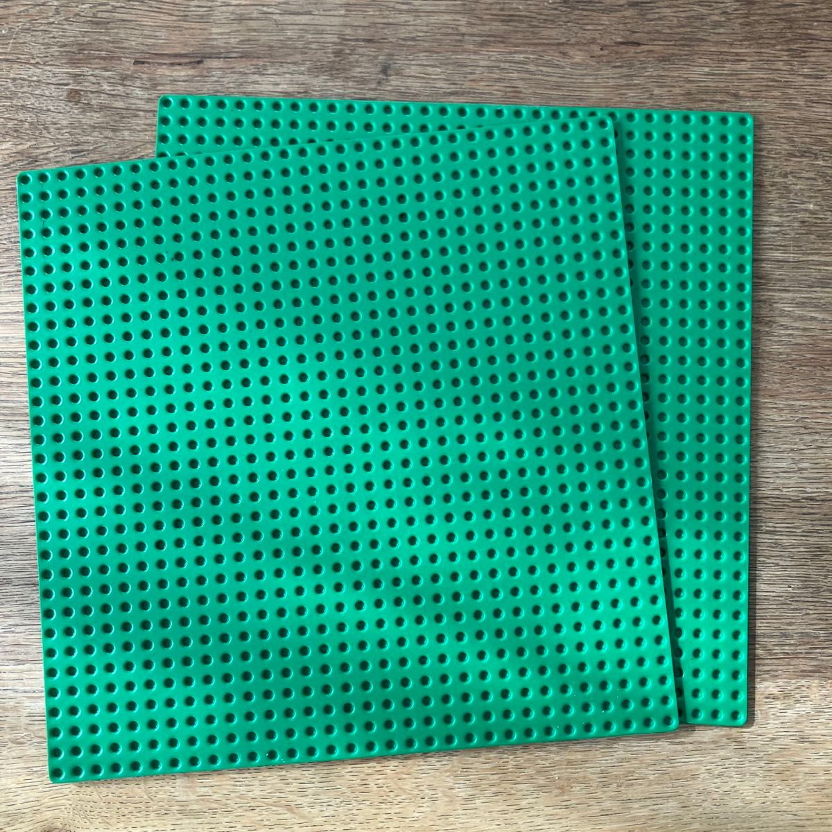 レゴ LEGO ベースプレート 基礎板 グリーン　2枚　25.5センチ角