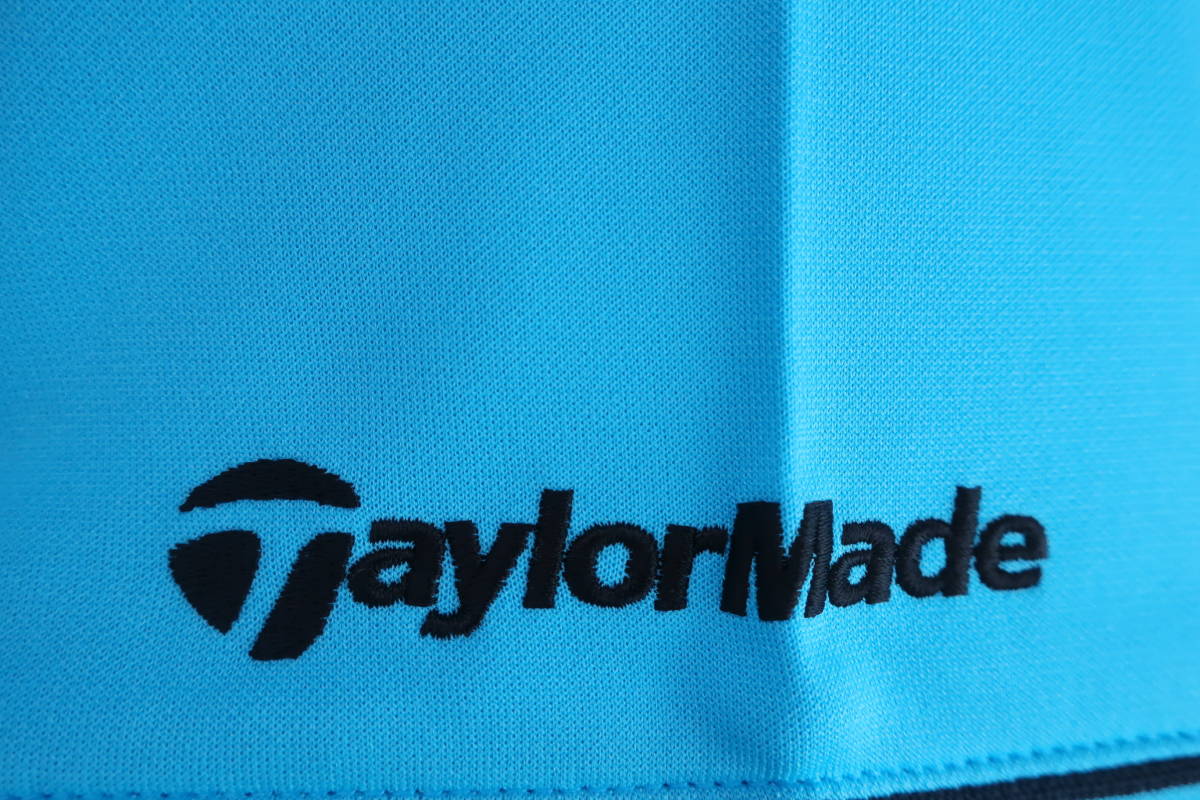 【感謝セール】【超美品】中古 ゴルフウェア TaylorMade(テーラーメイド) ハーフジップシャツ 水色 メンズ M_画像2