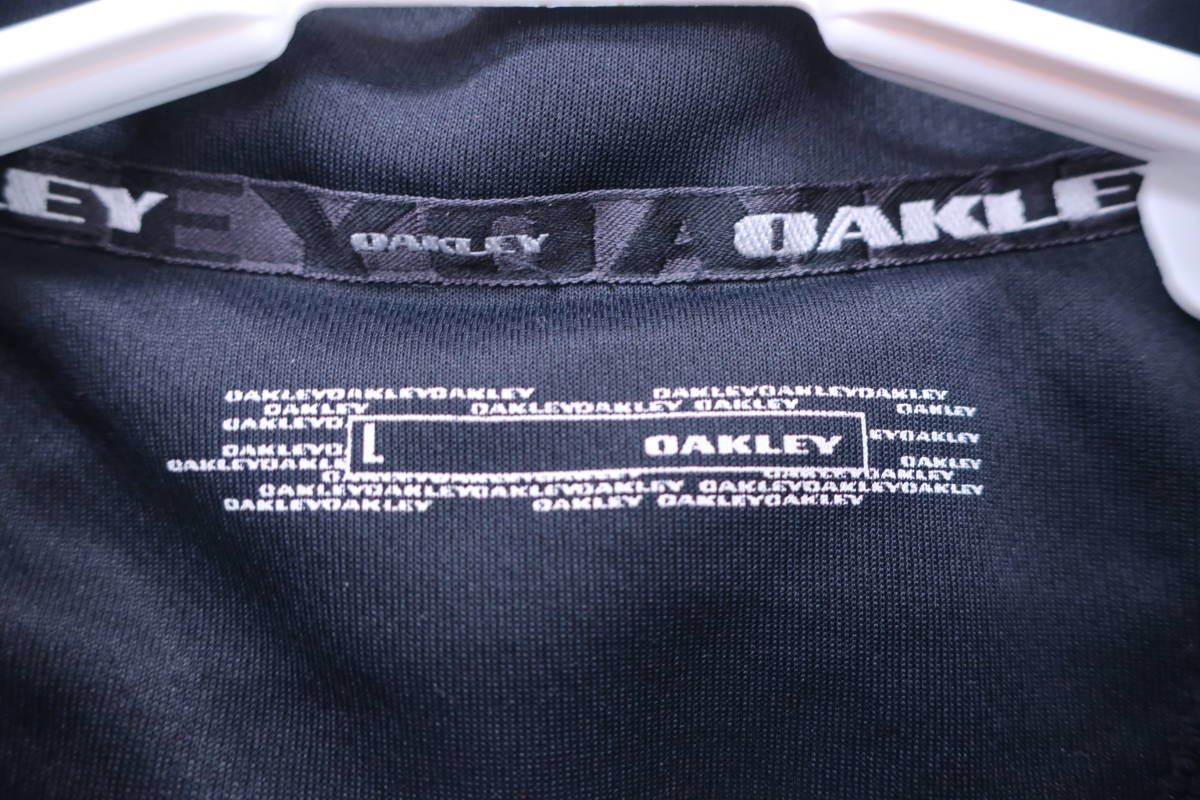 OAKLEY(オークリー) 長袖ハーフジップアップシャツ 黒 メンズ L ゴルフ用品 2402-0080 中古の画像2