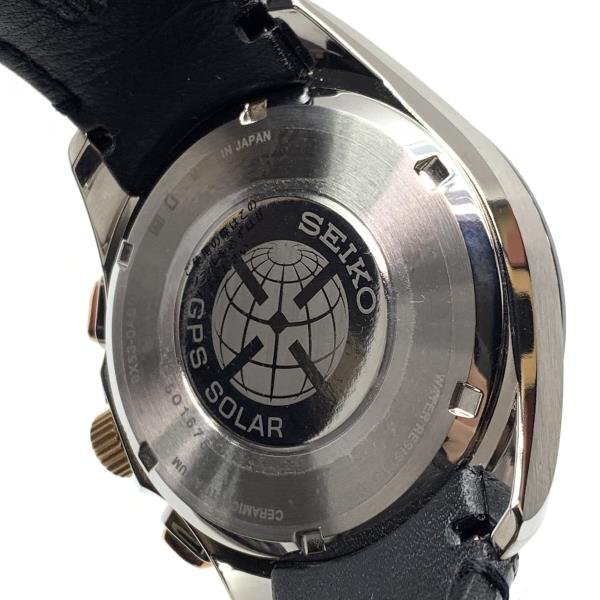 SEIKO セイコー 腕時計 SBXB073 8X53-0AB0 アストロン ソーラー セラミック チタン ブラック 黒 レザーバンド メンズ 管理RY24000816_画像6