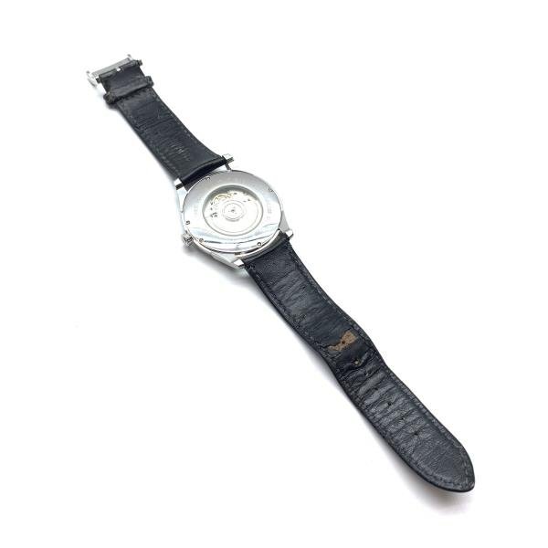 Hamilton ハミルトン 腕時計 H386150 ジャズマスター 自動巻 シルバー文字盤 2針 デイト 43mm レザーバンド メンズ 管理RY24001155の画像8