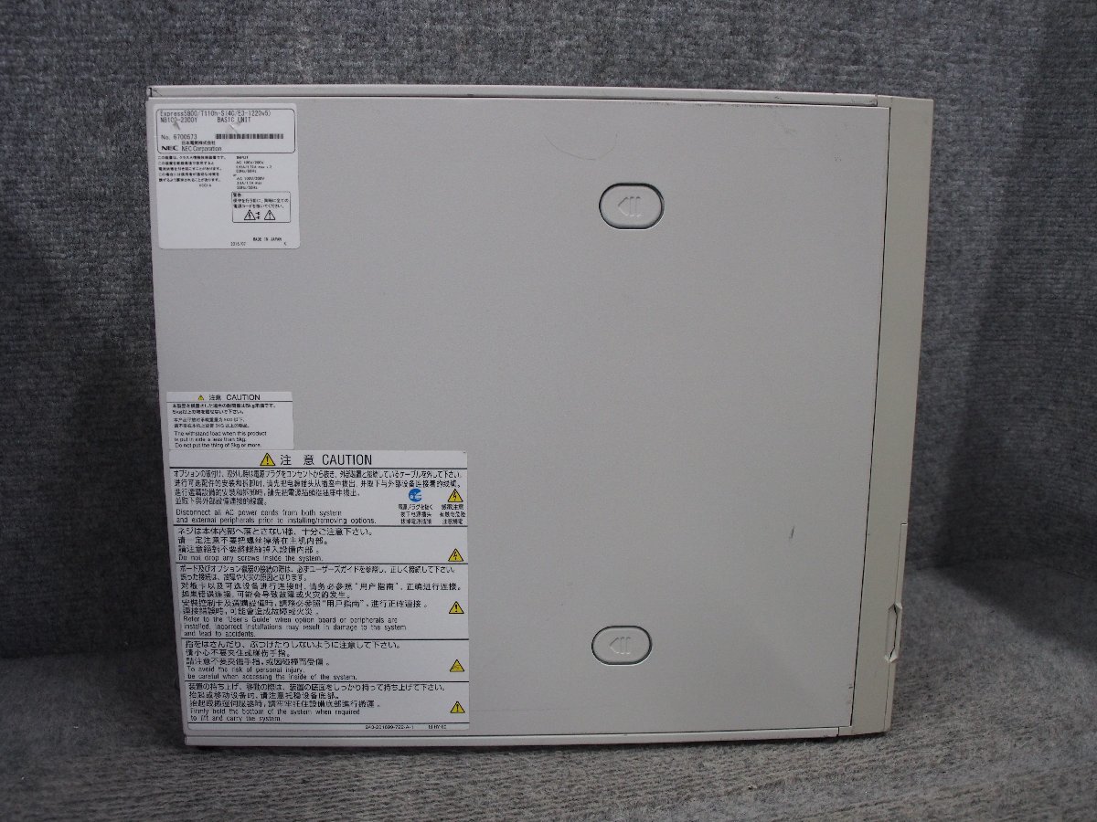 NEC Express5800/T110h-S Xeon E3-1220 v5 3.0GHz 8GB DVD-ROM サーバー ジャンク A59592_画像2