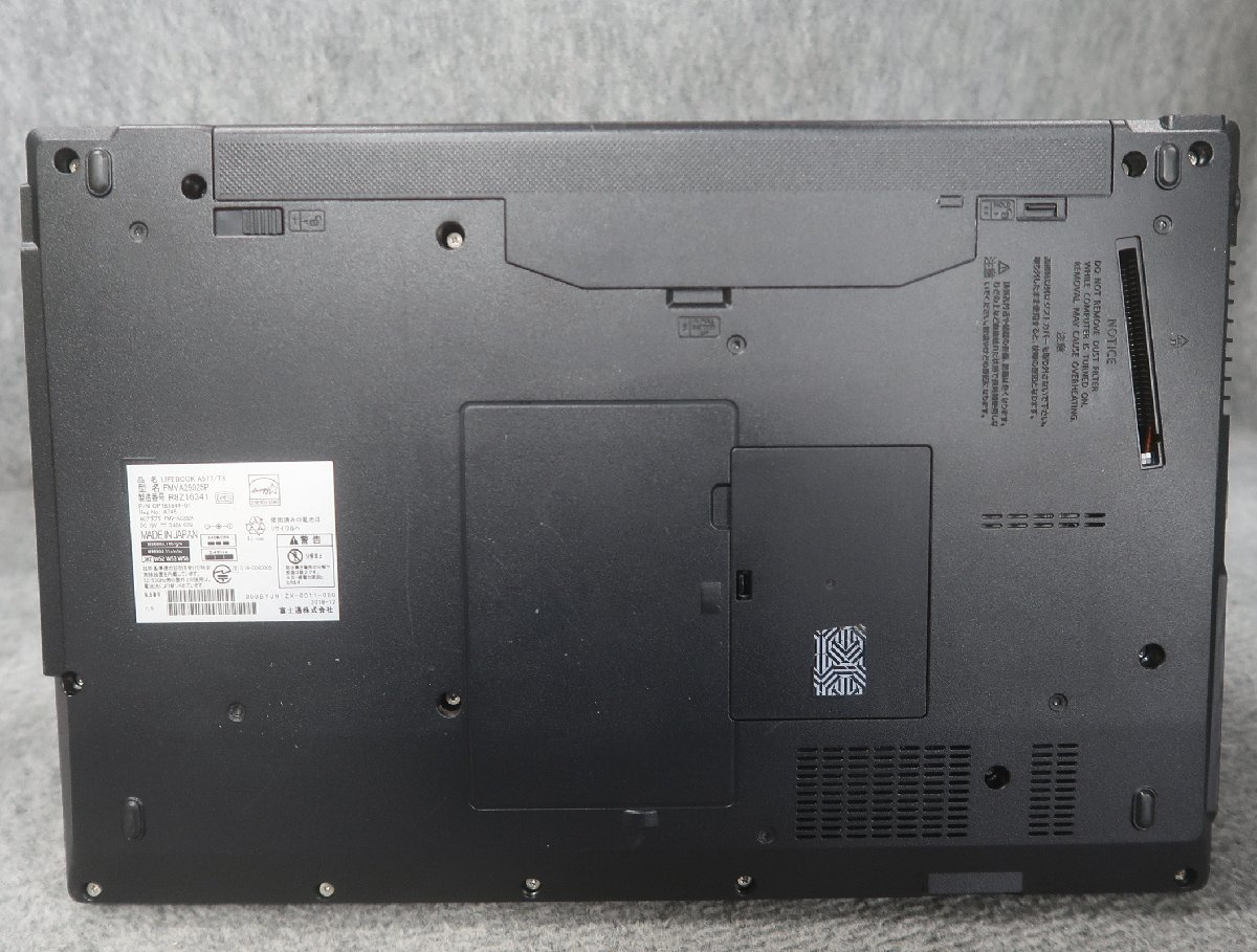 富士通 LIFEBOOK A577/TX Celeron 3865U 1.8GHz 4GB DVDスーパーマルチ ノート ジャンク★ N76673_画像5