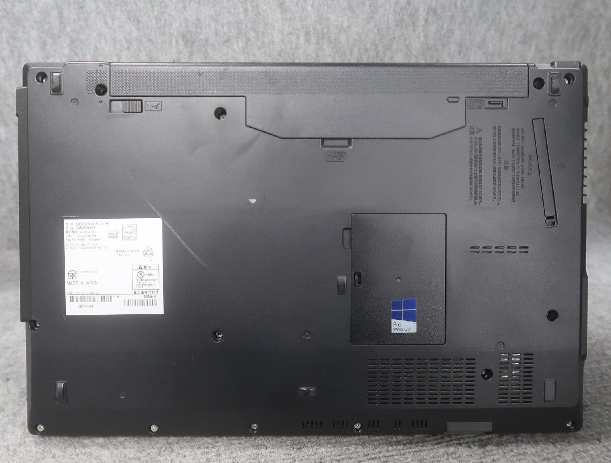 富士通 LIFEBOOK A574/M Celeron 2950M 2GHz 2GB ノート ジャンク N77213_画像5