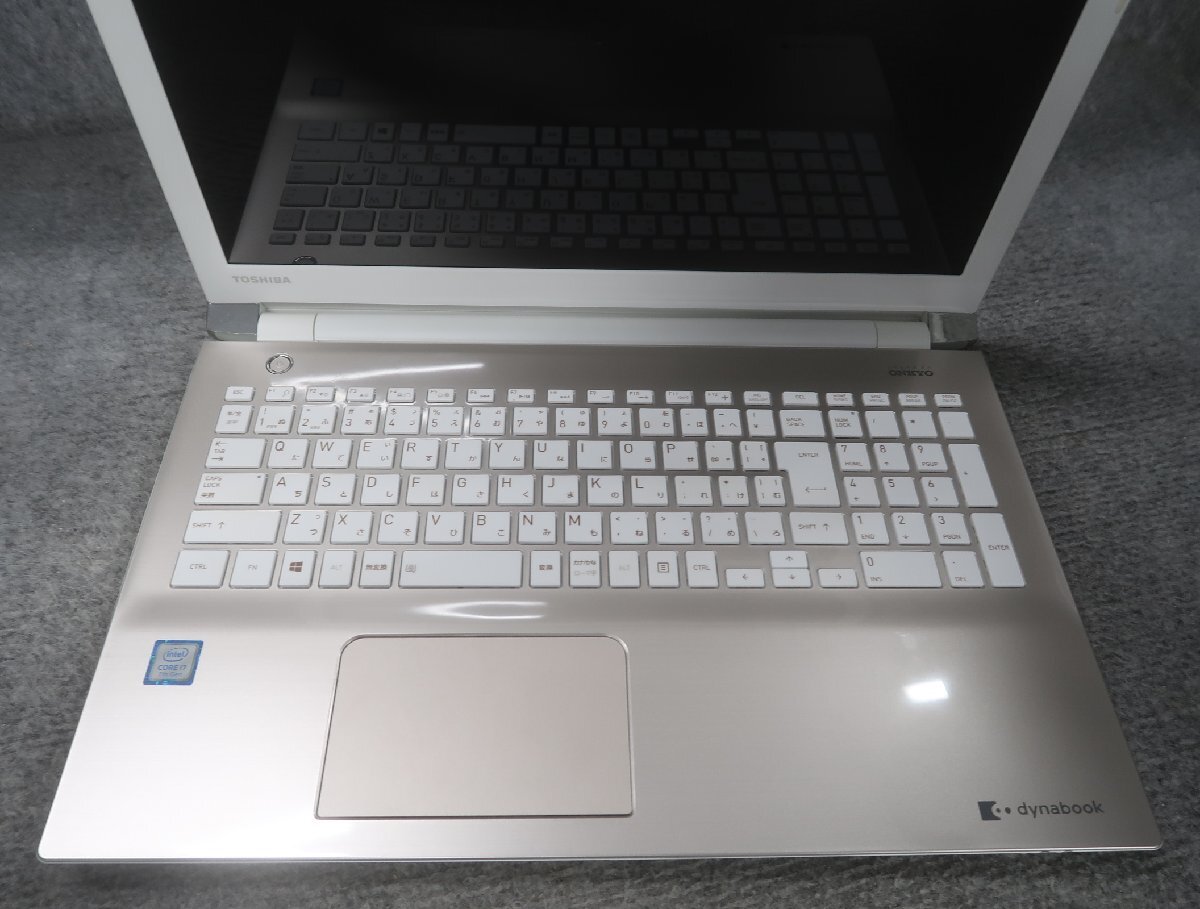 東芝 dynabook T65/CG Core i7-7500U 2.7GHz 4GB DVDスーパーマルチ ノート ジャンク N77284の画像3