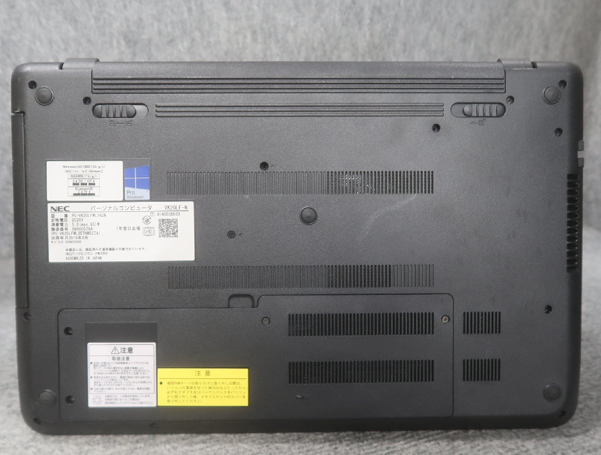 NEC VersaPro VK20LF-N Core i3-5005U 2.0GHz 4GB DVDスーパーマルチ ノート ジャンク★ N77647の画像5