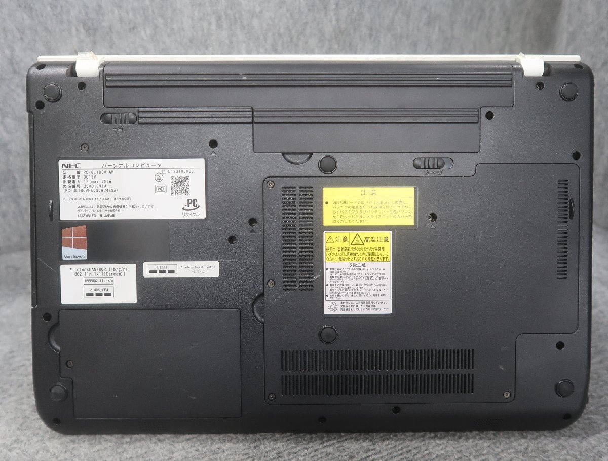 NEC LaVie G PC-GL18CVHAW Celeron 1000M 1.8GHz 4GB DVDスーパーマルチ ノート ジャンク N77667の画像5