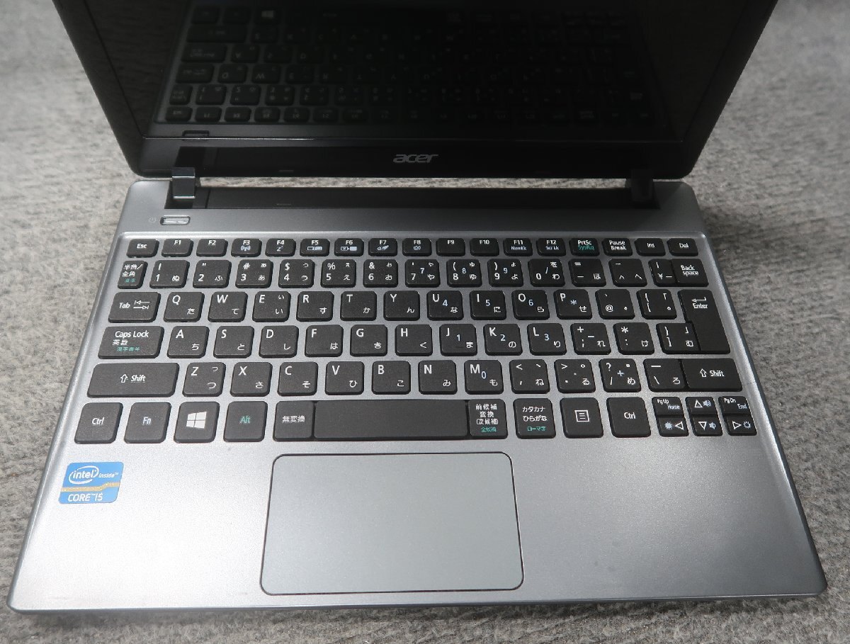 ACER ASPIRE V5-171-F58D/SMFG Core i5-3317U 1.7GHz 4GB ノート ジャンク N77737_画像3