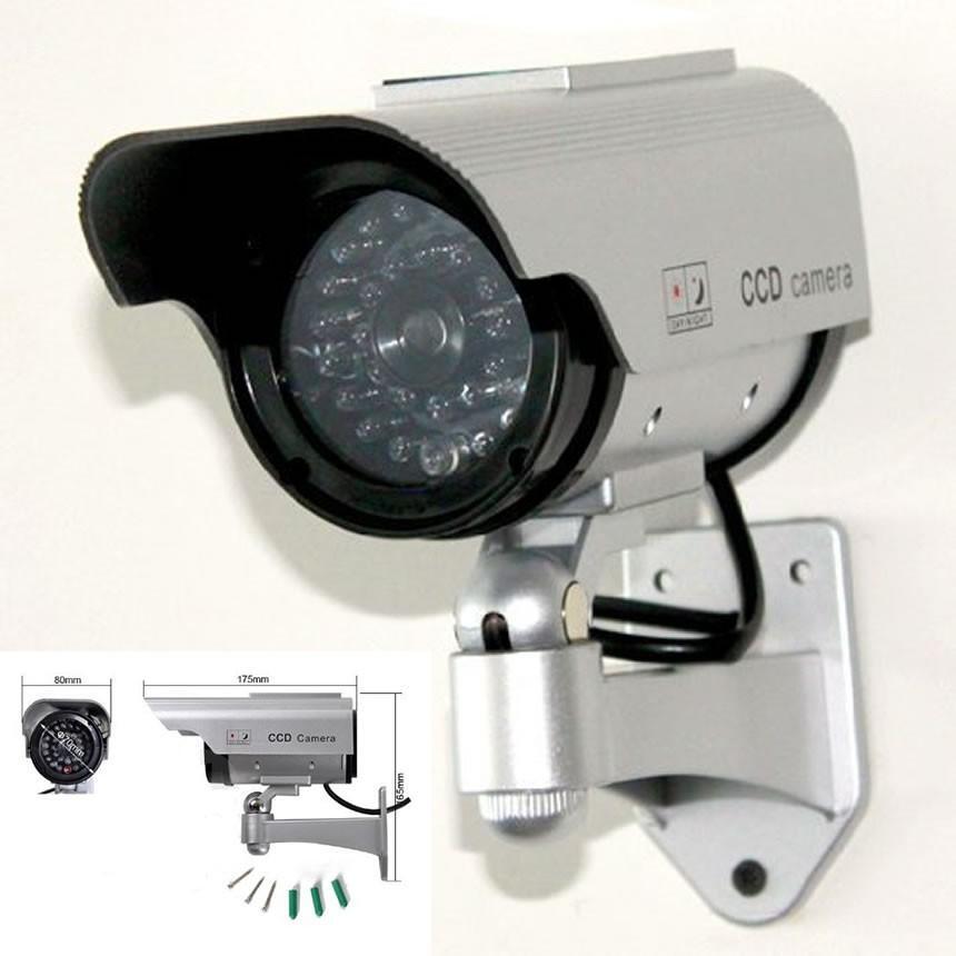 2個セット ダミー 監視 カメラ ソーラー 給電 防犯 抑止力 屋外 屋内 SOLACAME_画像2