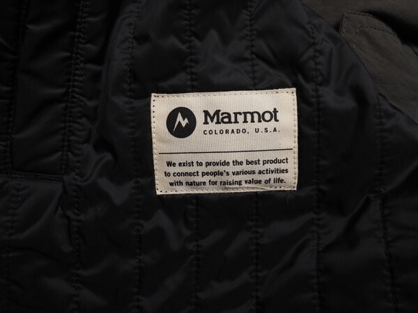 新品正規25900円 Marmot マーモット 海外限定 Baxter 3way 中綿ライナー ジャケット/コート 95(メンズM)チャコール(CH) JKS0002 ラスト_画像9