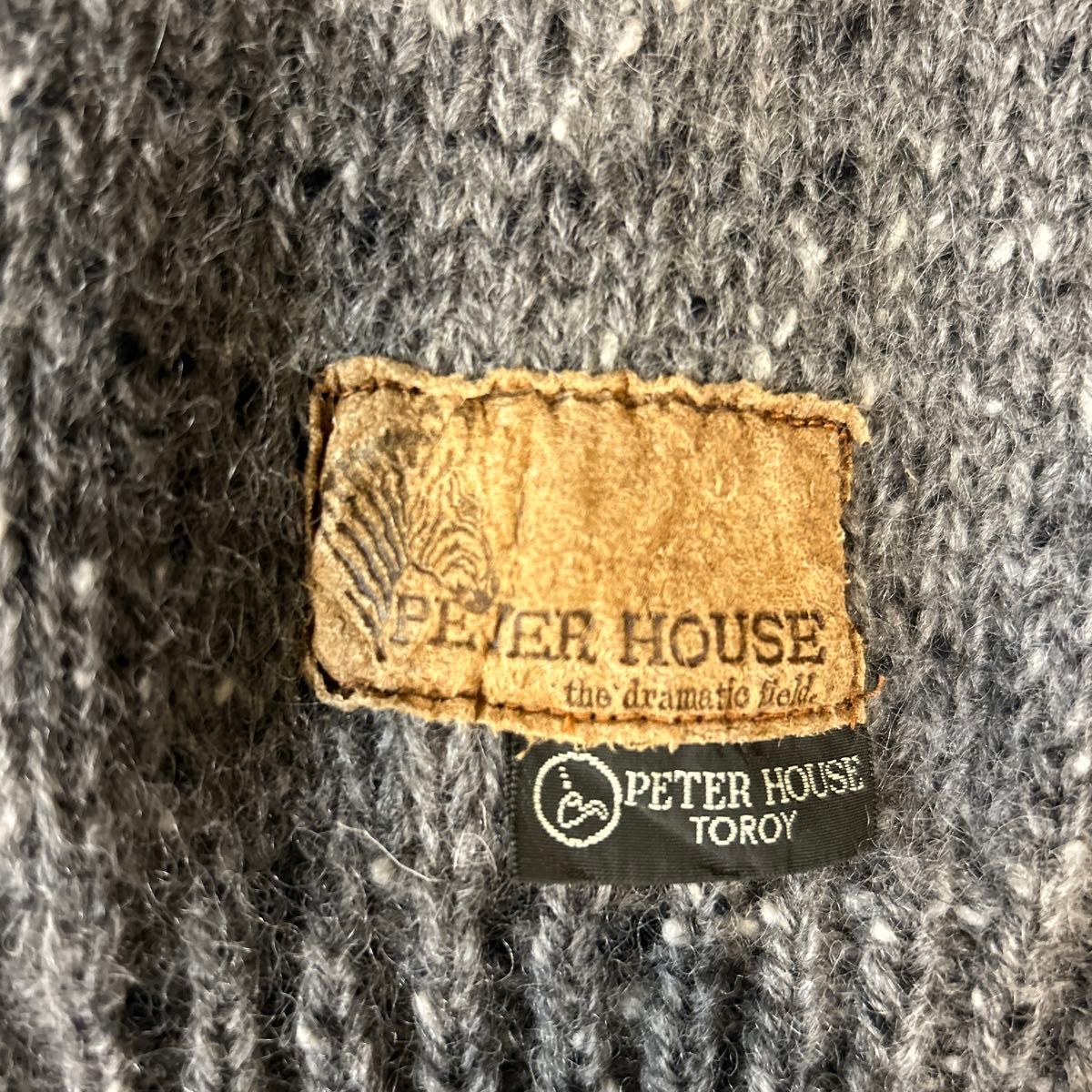 Animal DesignPETER HOUSE TROY 70's -80's Vintage Sweater  L セーター