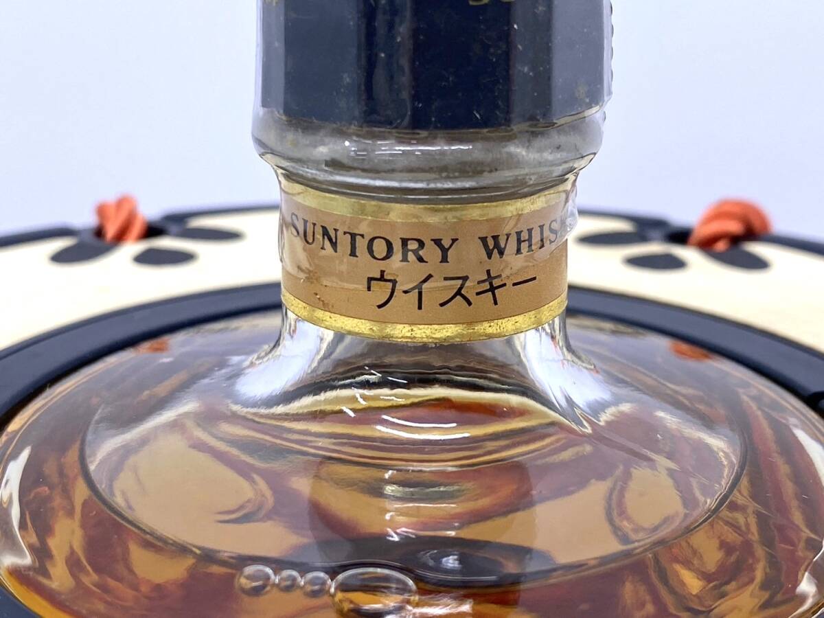 15 [ not yet . plug ] SUNTORY Suntory pure malt whisky tree .. included 1982 year hand drum type Japanese drum musical instruments bottle old sake 600ml 43% box attaching 