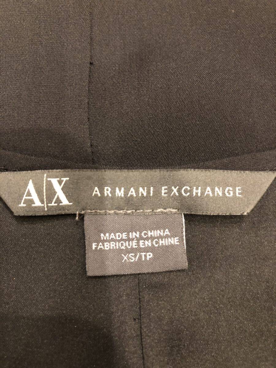 1円 アルマーニ エクスチェンジ ARMANI EXCHANGE ブラック 半袖 ワンピース _画像2