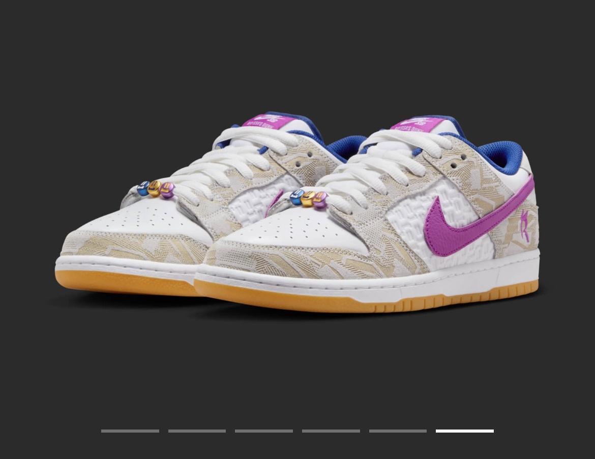 28cm 新品国内正規 Rayssa Leal NIKE SB DUNK LOW PRM Pure Platinum and Vivid Purple ナイキ エスビー ダンク ロー ライッサ レアウ US10の画像1